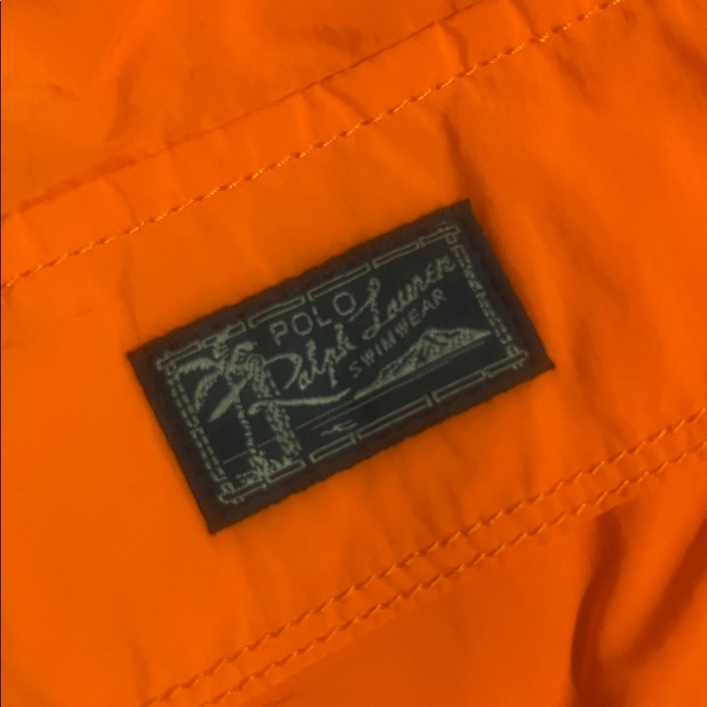 Polo by Ralph Lauren Swim Shorts Orange Size S - Picture 9 of 14